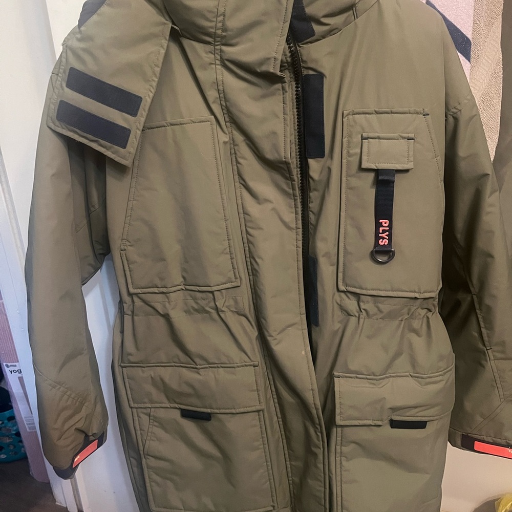 Men's Khaki Puffer Jacket